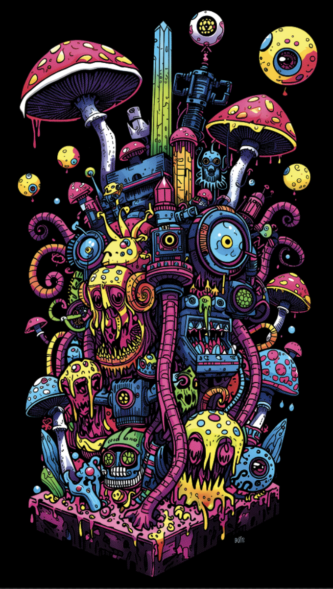 PSYCORE 009 — “Alien Spill”  Unisex Regular fit