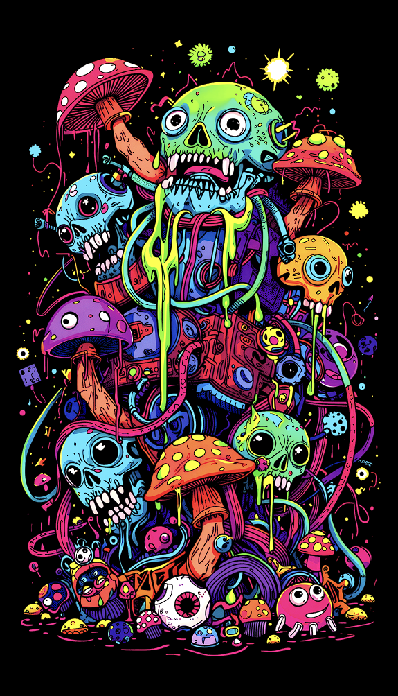 PSYCORE 013 - SKULLFLOW: VOID EDITION Oversized T-Shirt